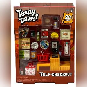 Teeny Tinies Self Checkout Machine Groceries Food Dollhouse Doll Furniture NEW